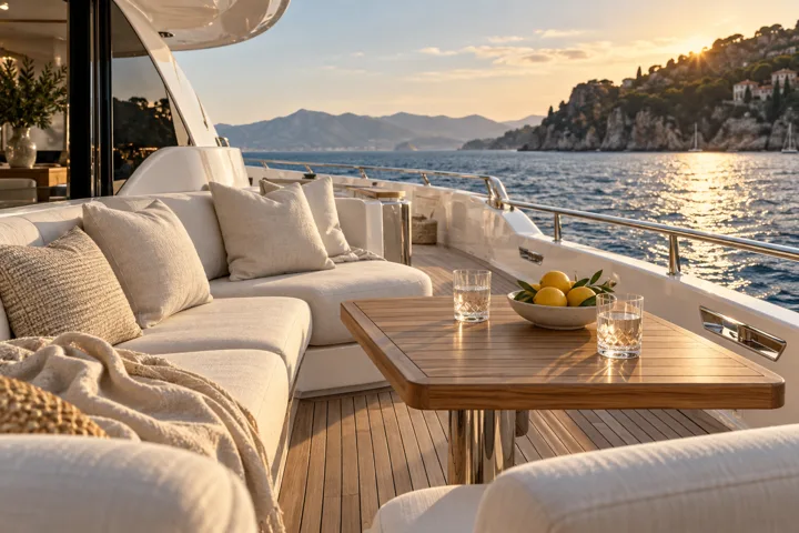 Your first yacht charter, beautifully simple. — campaign illustration